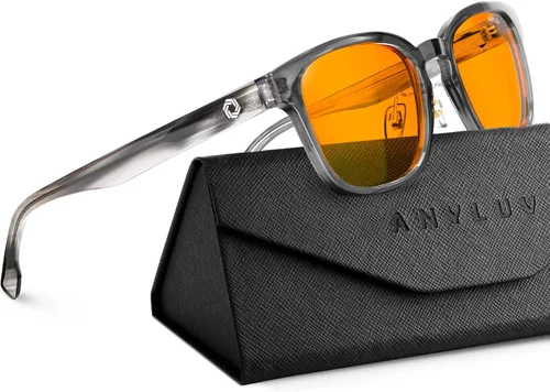 Miniatura 24 de ANYLUV Gafas de luz azul para hombres y mujeres, gafas de juegos de computadora, antifatiga ocular, ligeras, con bloqueo de luz azul