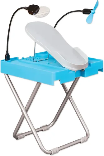 Miniatura 2 de Salon Step El reposapiés de belleza para pedicuras fáciles en casa, cuida tus pies, sin más agacharse ni estirarse con lupa LED, ventilador