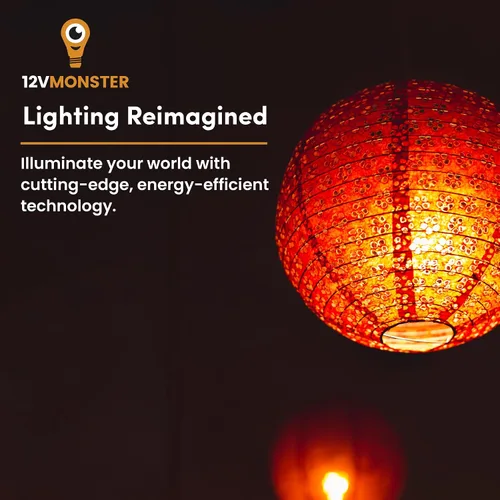 Miniatura 7 de 12Vmonster Bombilla LED con efecto de fuego ámbar brillante con llama parpadeante en E26 Base de tornillo Edison mediana DC 12 voltios Paisajismo