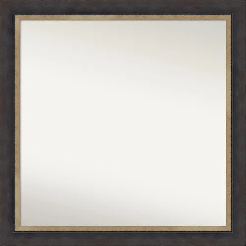 Miniatura 425 de Amanti Art Espejo personalizado, espejo de baño negro Astor, espejo de pared o espejo de tocador de baño sobre el fregadero (25 x 25 pulgadas)