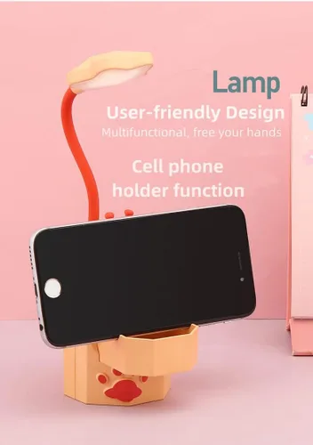 Miniatura 5 de Luz nocturna de lectura LED, bonita lámpara de escritorio kawaii, lámpara de escritorio plegable y bonita, lámparas de escritorio para oficina