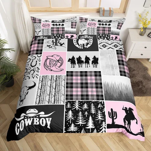 Miniatura 15 de Manfei Juego de funda de edredón de pingüino de dibujos animados para niños, tamaño King, bonito juego de ropa de cama de animales de poste ártico