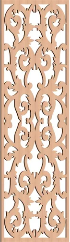 Miniatura 41 de Meadville Paneles decorativos de pared de madera con calado, 9 3/8 pulgadas de ancho x 24 3/8 pulgadas de alto x 1/4 de alto, aliso