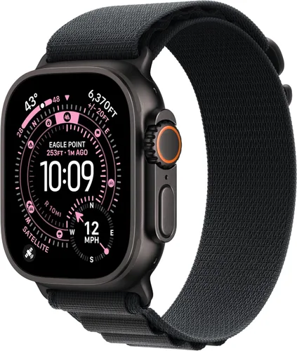 Miniatura 14 de Apple Watch Ultra 3 [GPS + Cellular 49mm] Reloj inteligente para correr y multideporte con funda de titanio resistente con bucle milanés de titanio