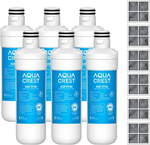 Miniatura 14 de AQUA CREST LT1000PC ADQ747935 MDJ64844601 Filtro de agua para refrigerador certificado NSF, reemplazo para LG® LT1000P®, LT1000PCS, ADQ74793501