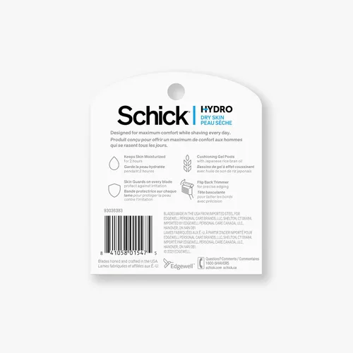 Miniatura 2 de Schick Hydro 5 Recambios para cuchilla de afeitar con recortador, rellenos, 12