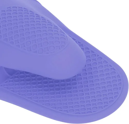 Miniatura 9 de Jeanoko 2 mitones de horno de silicona engrosados para cocina, guantes de horno para cocina (morado)