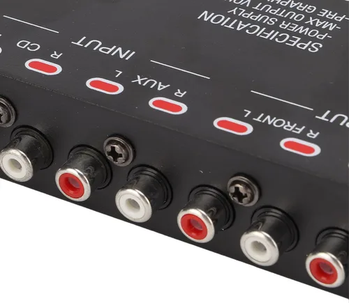 Miniatura 4 de Ecualizador gráfico de audio para automóvil, ecualizador gráfico de audio de coche de 7 bares, ecualizador de volumen de control para sistemas