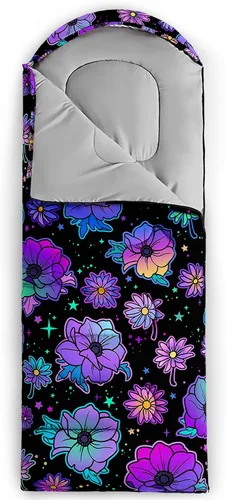 Miniatura 8 de Axolotl Saco de Dormir de Unicornio para Niños y Niñas – Sacos de Dormir Ligeros Cálidos para Clima Frío, Saco de Dormir Portátil Impermeable