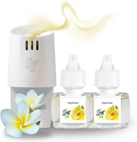 Miniatura 10 de Scent Fill Ambientador Enchufable de Naranja y Clavo, Repuestos de Aceite Perfumado, 2 Repuestos + Difusor
