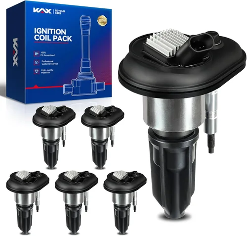 Bobina de encendido KAX UF303 Paquete de 6 unidades Compatible con Trailblazer, Envoy XL, H3, Trailblazer EXT, Rainier, i-370, i-350, i-290, i-280,