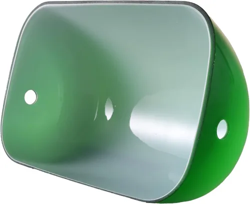 Miniatura 2 de Cubierta de repuesto para pantalla de lámpara de banqueros de vidrio (verde jade)