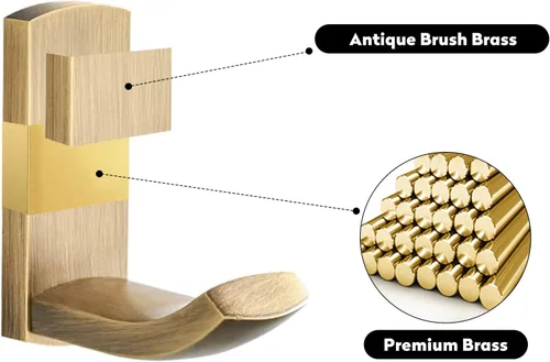Miniatura 6 de WINCASE Accesorios de baño de latón, soporte para toallas de baño, antiguo, juego de barra de toalla, soporte para papel higiénico, gancho