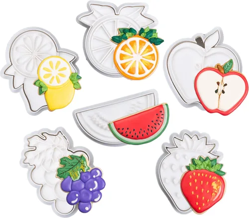 Miniatura 13 de Cortadores de galletas de helado con sello 3D PLA para decoración de pasteles de cocina, carrito, formas de paletas para niños, 3.5 pulgadas, sellos
