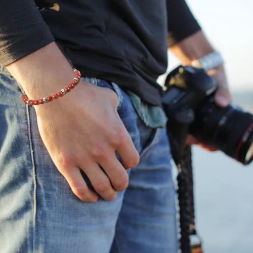 Miniatura 2 de GAVU Pulsera de cuentas de acero inoxidable para hombre