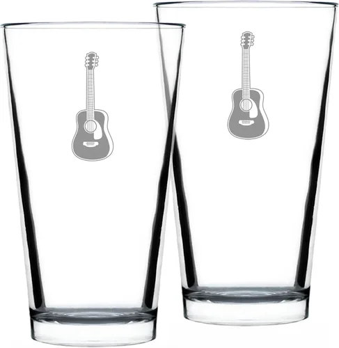 Miniatura 8 de Vaso de guitarra para cerveza, regalos divertidos para músicos y accesorios musicales para mujeres y hombres, vasos de 16 onzas