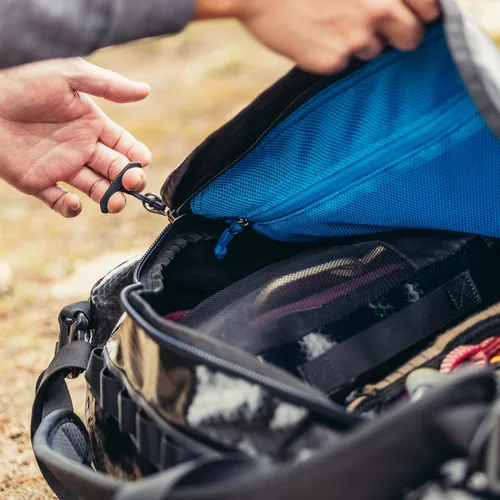 Miniatura 19 de Gregory Alpaca - Bolsa de lona resistente al agua para viajes de aventura y equipo con cubo de embalaje incluido, Negro obsidiana, 100L
