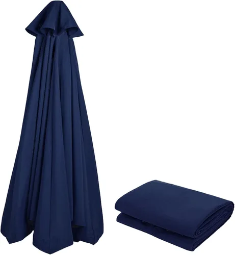 Toldo de repuesto para sombrilla de patio de 8 varillas / 6 varillas de 9 pies/10 pies/11 pies/13 pies/6.5 pies/7.5 pies/8.2 pies, sombrilla de Azul