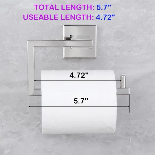Miniatura 2 de Soporte de papel higiénico para baño, SUS304, dispensador de rollos de papel higiénico de acero inoxidable para cocina, para baño, montado