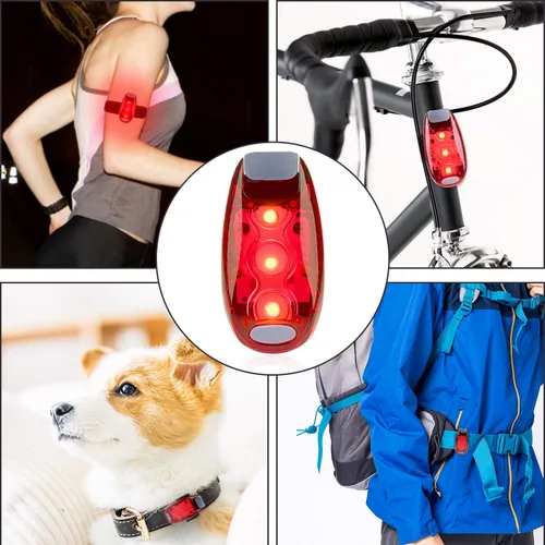 Miniatura 7 de 12 Pack Led Safety Light, Safety Light, High Visibility Strobe Running Lights Used for Bicycle, Walking Etc. Clip-On Running Lights Clip to Clothes