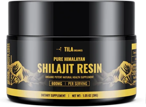 Tila Resina pura Shilajit – Auténtico extracto del Himalaya con ácido fúlvico – para hombres y mujeres – Suplemento natural de alta resistencia –