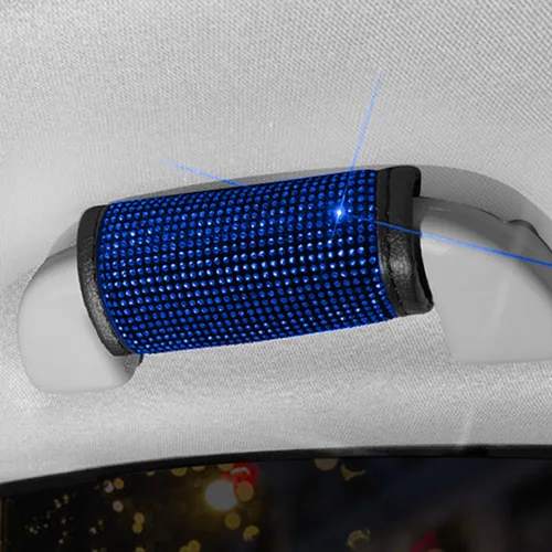 Miniatura 11 de Paquete de 2 fundas brillantes para manija de puerta de seguridad para automóviles, con cristales brillantes, almohadillas protectoras para manija