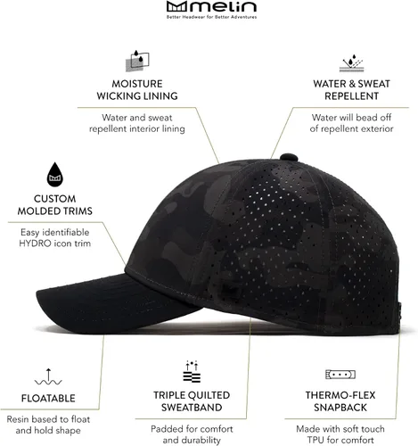 Miniatura 2 de melin A-Game Hydro gorra de béisbol resistente al agua para hombres y mujeres