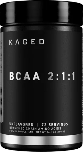 BCAA en polvo, aminoácidos Kaged BCAA Aminoácidos, fermentados, a base de plantas y veganos, aminoácidos de cadena ramificada, 0.18 oz de BCAA sin