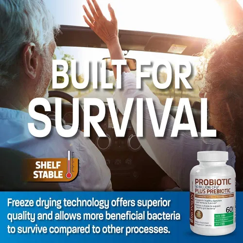 Miniatura 8 de Bronson Probiótico 50 mil millones de UFC + prebiótico con polifenoles de manzana y extracto de fruta de piña, aceite de krill antártico 1000 mg