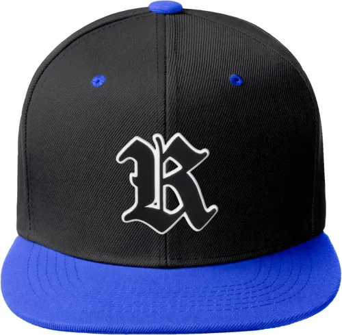 Miniatura 1347 de Daxton Gorra clásica con visera de billete plano con letras del alfabeto inglés antiguo de la A a la Z
