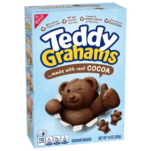 Miniatura 13 de Teddy Grahams Snacks Graham de chocolate, 6 cajas de 10 onzas