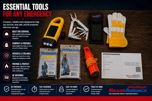 Miniatura 3 de Ready America 70185 kit de emergencia de gran calidad para 1 persona, mochila para 3 días