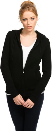 Miniatura 3 de Citizen Cashmere Women's Wool Zip Hoodie 100% Tibetan Yak Wool Long Sleeve Front Pockets Drawstring Womens Light Brown