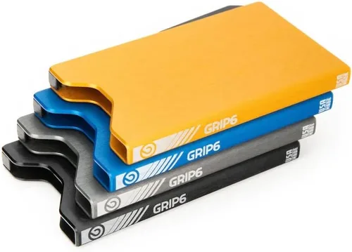Miniatura 4 de GRIP6 Carteras minimalistas para hombres Carteras delgadas para hombres Tecnología RFID Banda de dinero opcional, Azul profundo, Minimalista