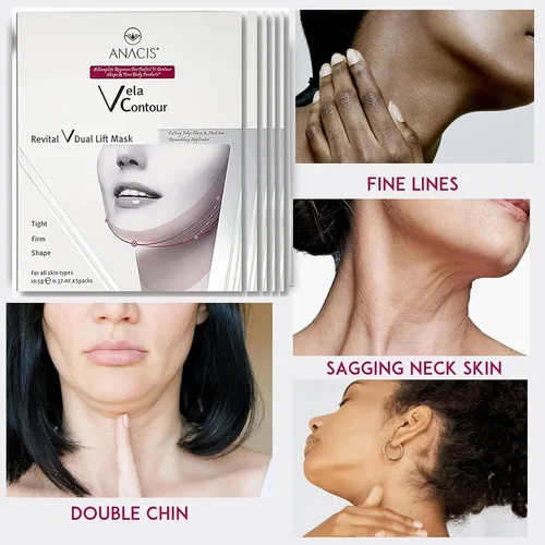 Miniatura 2 de Máscara facial – Jawline Lift Enhancer Face Reafirming Skin Tightening Skin Up Funciona para la línea V Máscara de cuello para mujeres y hombres