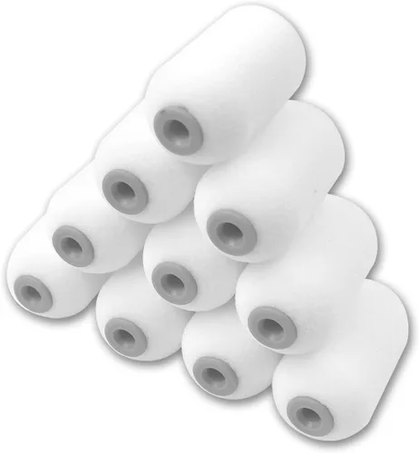 ROLLINGDOG Rodillos de espuma de 2 pulgadas, rodillos de pintura de espuma de alta densidad o pintura de corte y detalles (paquete de 10)