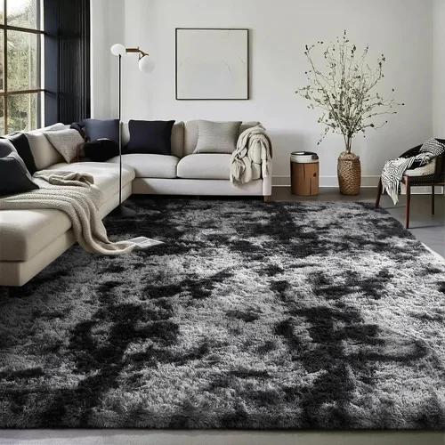 Miniatura 186 de Ophanie Alfombra Verde de Césped, Alfombras de Área para Dormitorio, Alfombra Shag Esponjosa de 4x6 pies, Suave Peluda Afelpada Linda para Niños 7