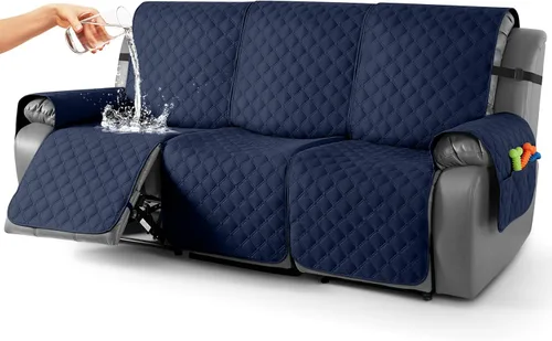 Miniatura 49 de TAOCOCO Fundas reclinables 100% impermeables, con correas para las piernas, funda de sofá reclinable reversible para silla reclinable, protector