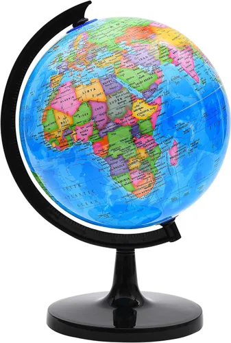 Globo mundial para aprendizaje de niños, globo de tierra giratorio interactivo de 8 pulgadas para niños con soporte, globos del mundo