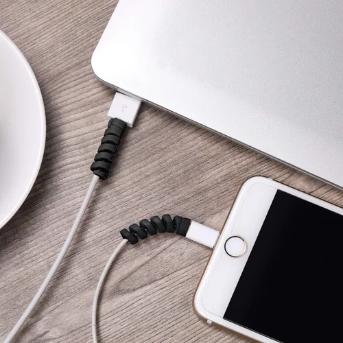 Miniatura 2 de Jetec 24 piezas protector de cable de carga, protector de cable flexible de silicona, protector de cable de mouse USB en espiral para auriculares