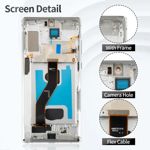 Miniatura 3 de OLED para Samsung Note 10 Plus Pantalla de repuesto 0.14 oz para Samsung Galaxy Note 10 Plus 0.18 oz LCD Digitalizador Pantalla táctil para Samsung