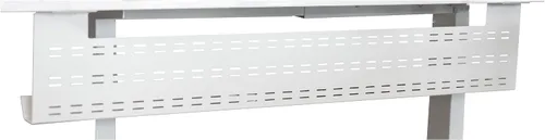 Miniatura 7 de Bandeja de gestión de cables para debajo del escritorio, cable de computadora horizontal negro y panel frontal