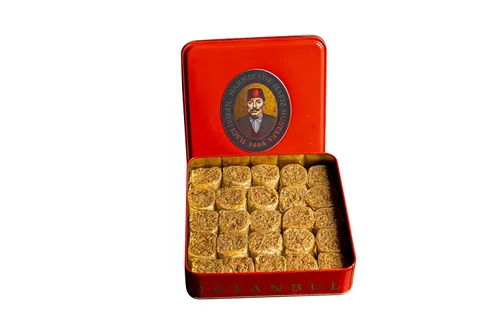 Miniatura 9 de Hafiz Mustafa 1864 Istanbul Baklava - Caja de pastelería - Bocadillos de postre de Baklava horneados hechos de hojas de masa filo fresca, pistacho
