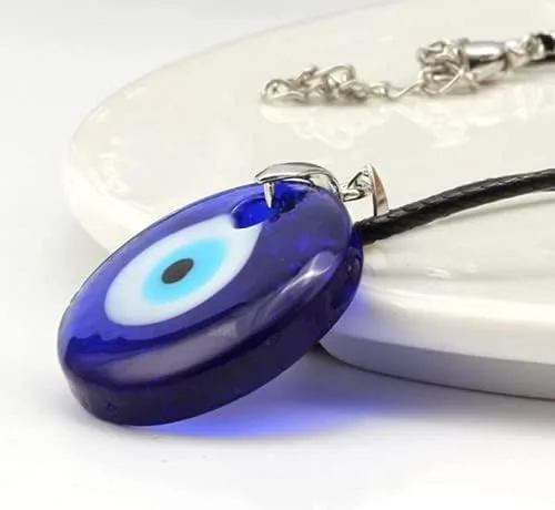 Miniatura 6 de Collar de ojo malvado para mujer chapado en oro de 14 quilates hecho a mano ajustable amuleto azul cadena collares para niñas adolescentes