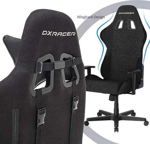 Miniatura 7 de DXRacer Formula - Silla ergonómica para computadora y videojuegos, reposacabezas de espuma viscoelástica, soporte lumbar, tela resistente al agua