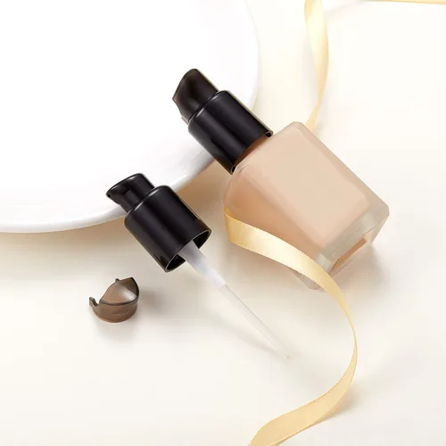 Miniatura 2 de Boao 4 piezas de repuesto para base de maquillaje líquido cosmético de plástico bomba de botella de repuesto para dispensador de bomba (negro)