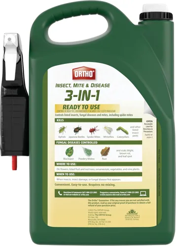 Miniatura 2 de Ortho Insecticida Ácaros y Enfermedades 3 en 1 Listo para Usar 1 gal.
