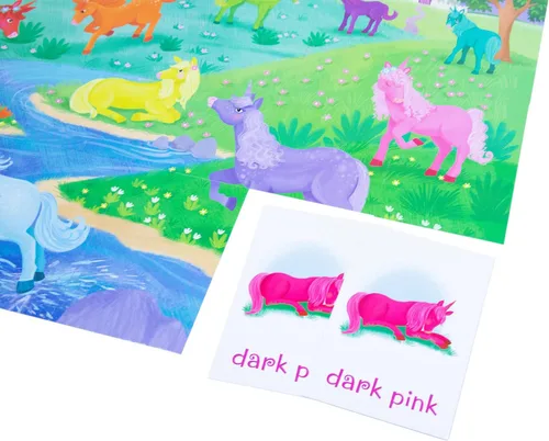 Miniatura 3 de Peaceable Kingdom Puzzle de unicornio y juego de coincidencias