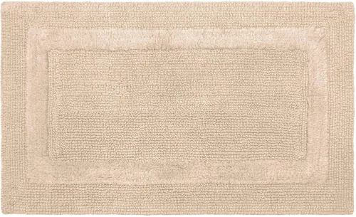 Miniatura 5 de French Connection Stonewash - Alfombra de baño de mezcla de algodón, 20 x 34 pulgadas, color marfil