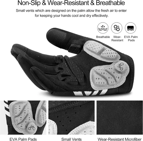 Miniatura 9 de INBIKE - Guantes para bicicleta de montaña MTB, categoría BMX, categoría ATV, todoterreno, DH, de descenso, para ciclismo, carretera, carreras